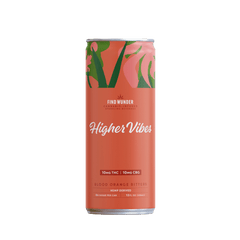 Wunder Higher Vibes Blood Orange Bitters THC Seltzer 10mg - Smokeless - Vape THC CBD
