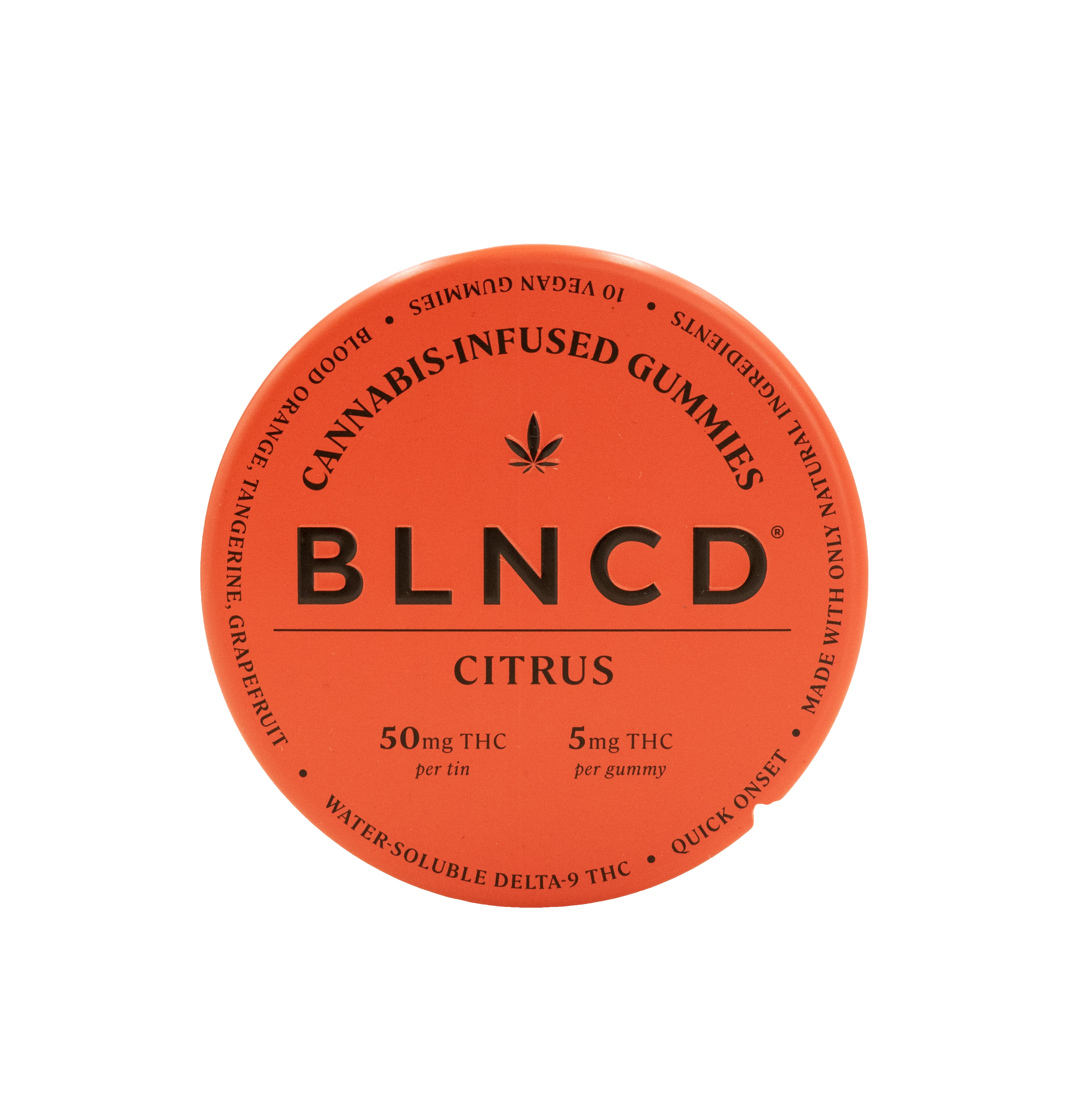 BLNCD - Delta 9 Water Soluble Gummies Citrus 10ct 50mg · Smokeless