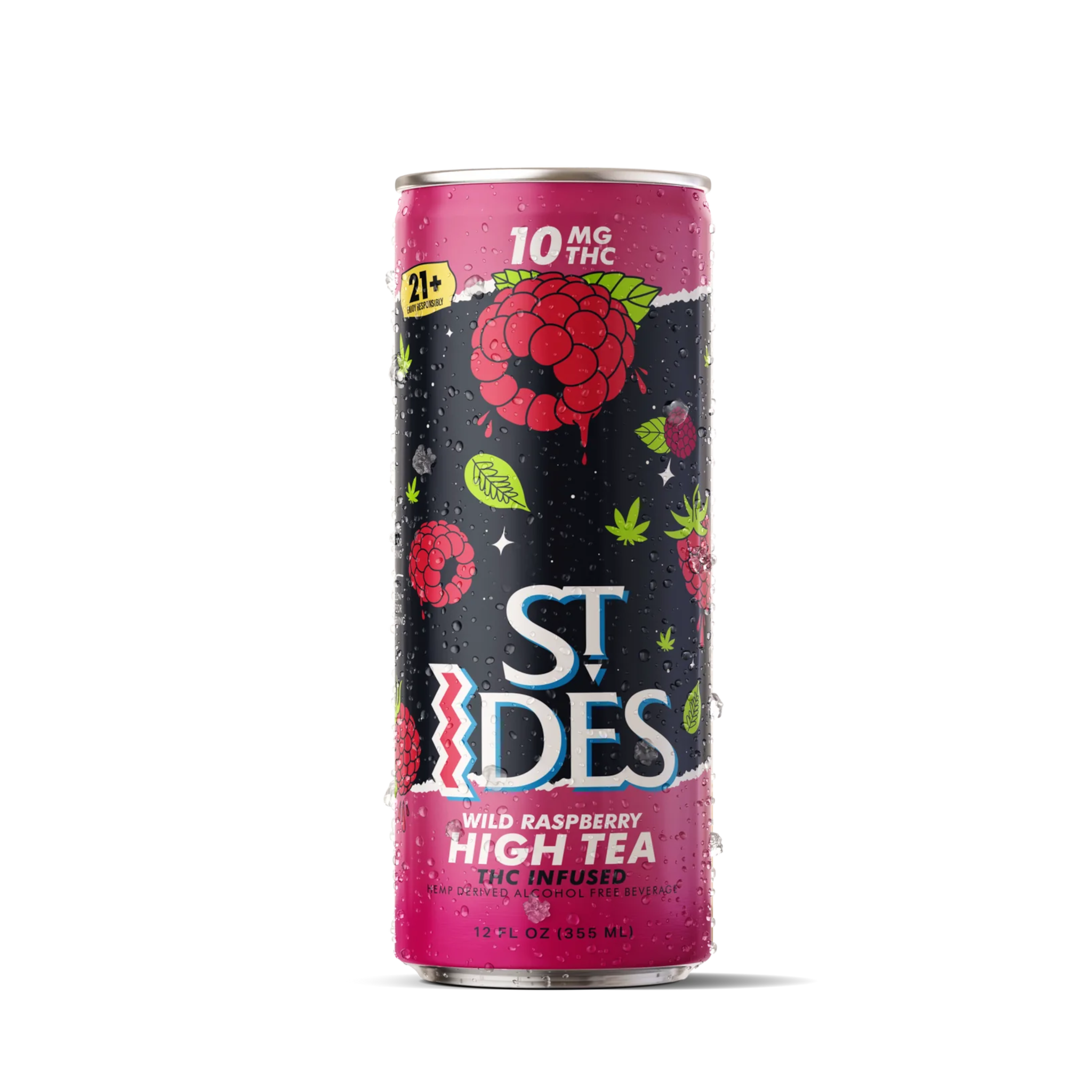 St Ides Wild Raspberry High Tea - 10mg - Smokeless - Vape THC CBD